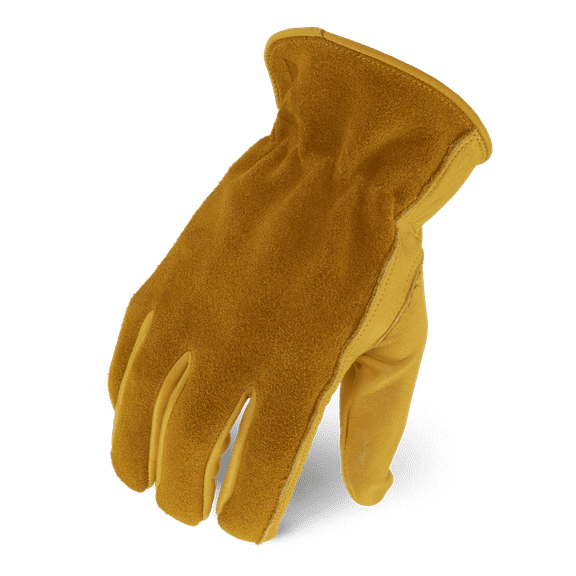Ironclad Workhorse Leather Driver Work Gloves; Genuine Leather