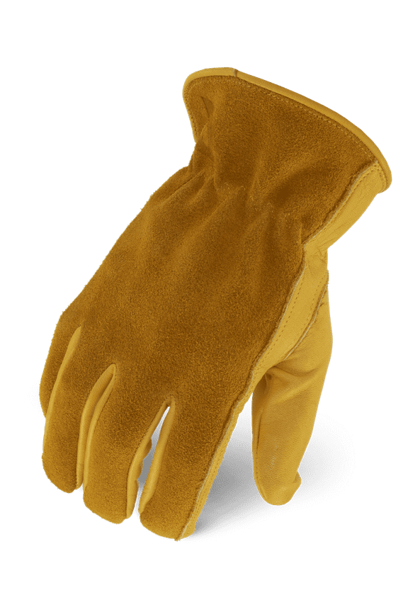 Workhorse Leather Driver Work Gloves; Genuine Leather