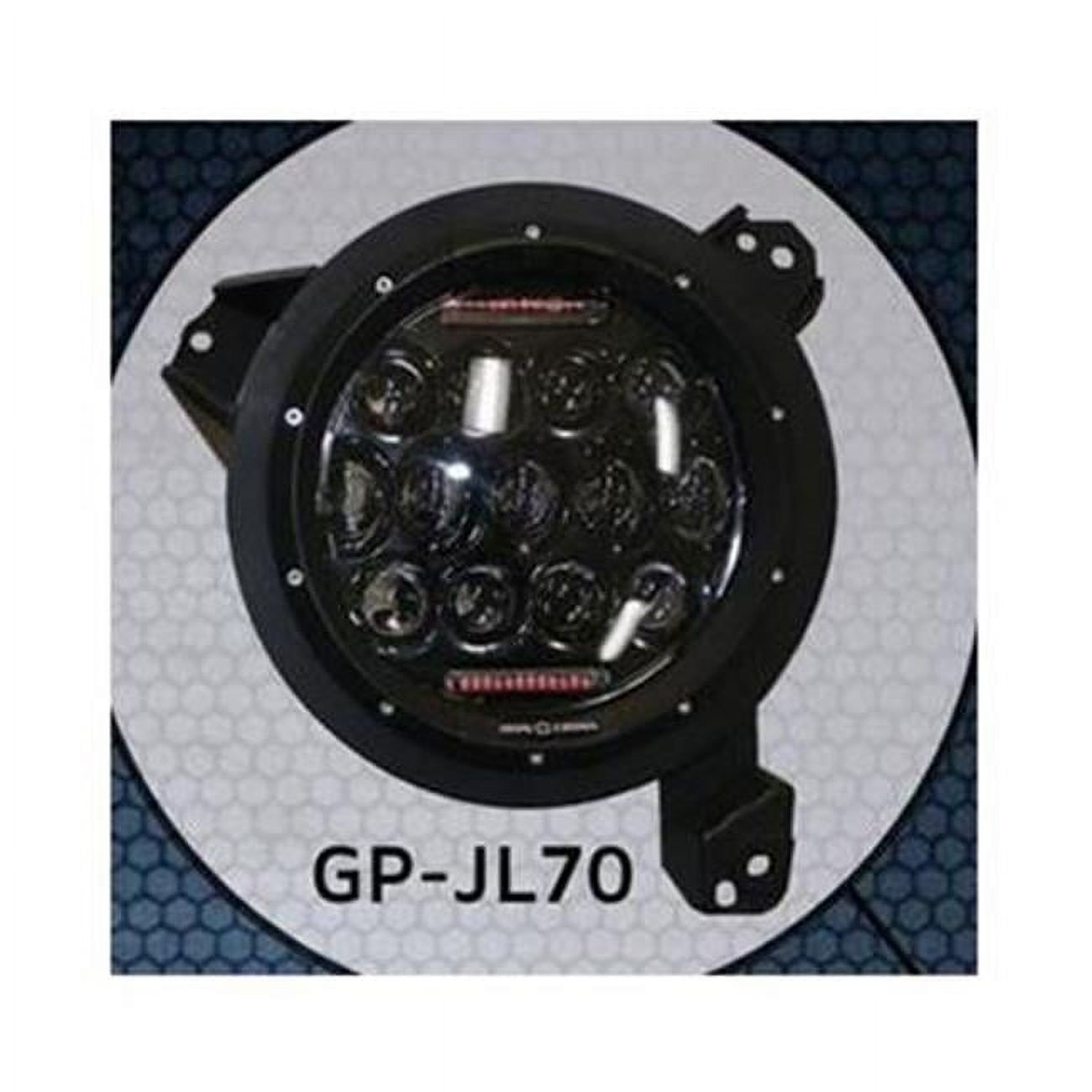 Ironcross GPJL70 7 in. Round Projector LED Headlights with RGB Accents