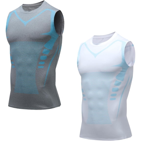 Ironfit Shirt Men, IronFit v2, Feel the Power of Confidence, Energy & Strength, 2025 New Version Ionic Shaping Sleeveless Shirt