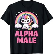 Ironic Cute Alpha Male Unicorn Sarcastic T-Shirt