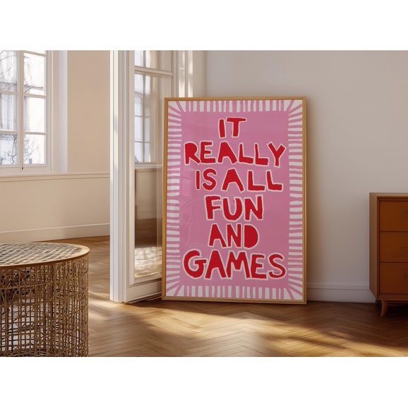 Ironic Dorm Quote Vertical Typography Wall Art Decor Unframed Paper Print