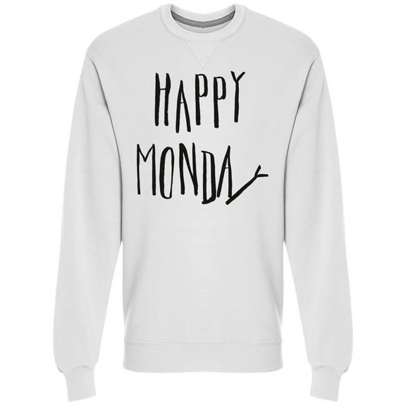 Ironic Happy Monday  Sweatshirt Men -Image by Shutterstock, Male x-Large