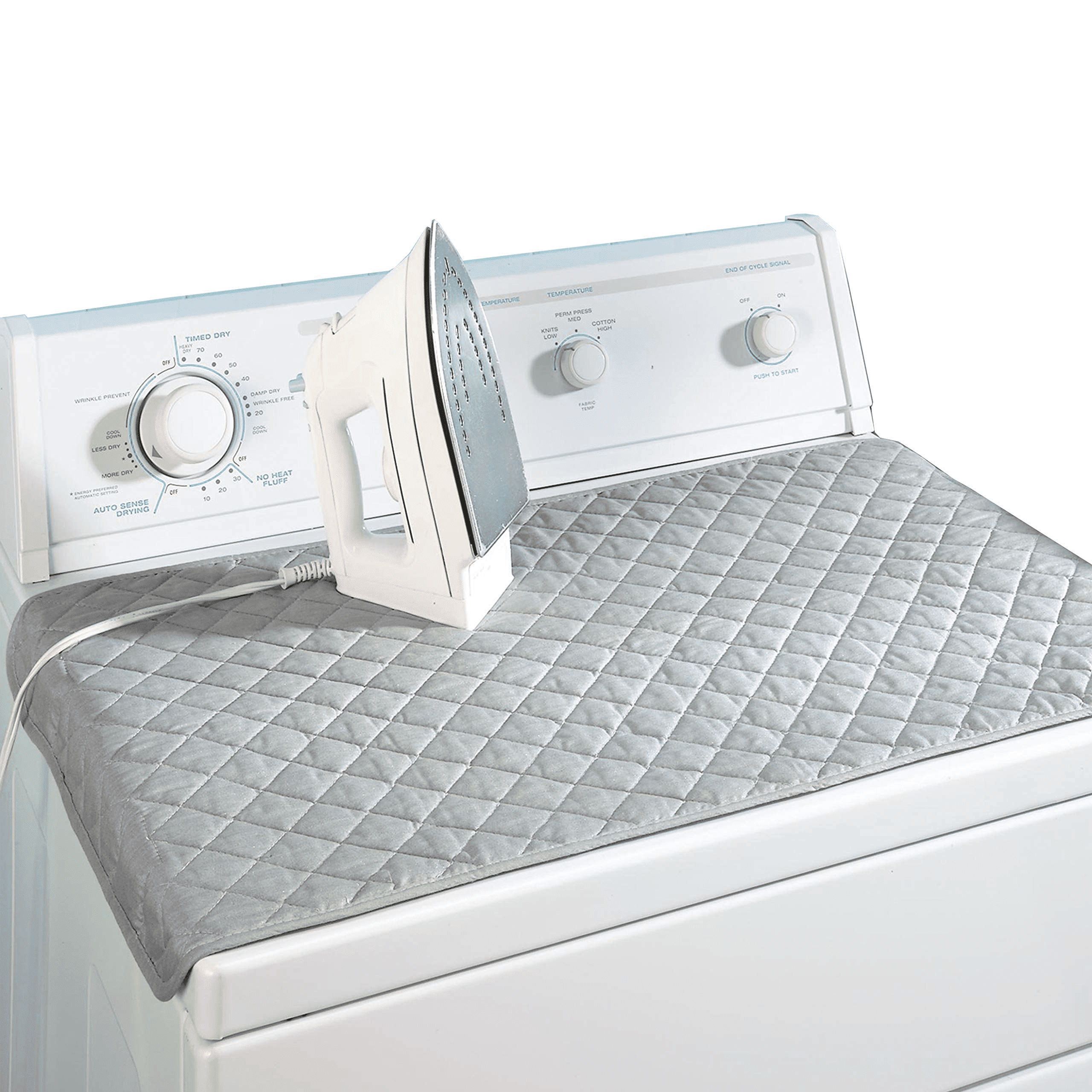 Ironing Blanket, Magnetic Mat Laundry Pad, 33x 18, Gray, Washer