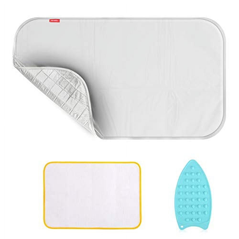 Ironing Mat Mini Ironing Board Pad Dryer Top Protector Mat Portable Ironing  Pad Mat Foldable Heat Resistant Iron Pad for Table