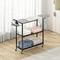 thumbnail image 1 of Ironing Board with 2 Tier Storage Basket, Movable Ironing Board Full Size for Iron Rest & Clothes, Tabletop Ironing Boards, Ironing Stand Iron Boards Ironing Table Rustic, 1 of 7
