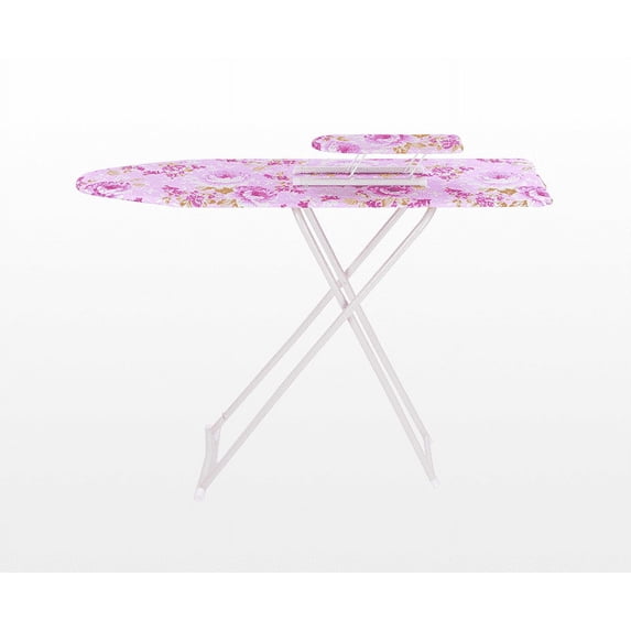 Ironing Board - 4-Leg Fold-Up, Ironing Board Family Size with Heat Resistant Cover and 100% Cotton Cover
