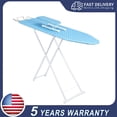 thumbnail image 1 of Baellsa Ironing Board, 42-Inch Desktop Ironing Board with Iron Holder, Foldable&Space-Saving, Heat-Resistant Cover, Blue, 1 of 7