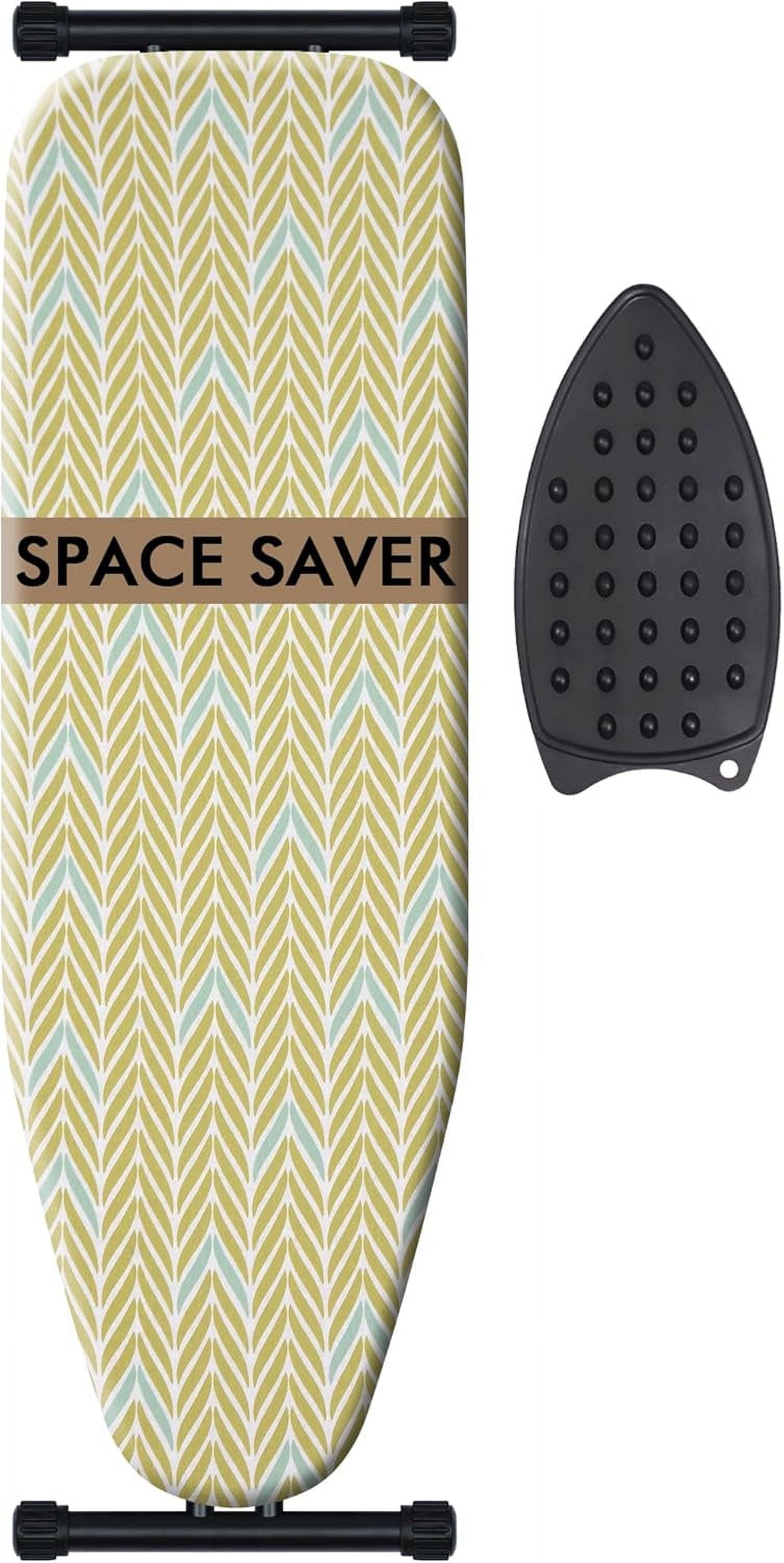 Ironing Board, Compact and Space Saver Iron Board, Extra Thick Cover
