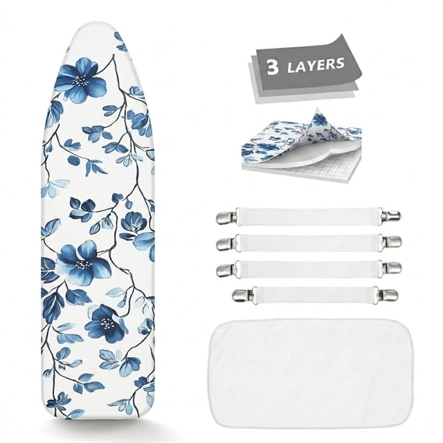 Ironing Board Cover and Pad, Standard Size 15x54, Scorch Resistant ...