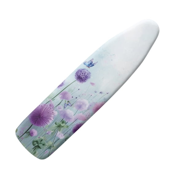 Ironing Board Cover with Purple Floral Butterfly, Tabletop Ironing Board Cover for Home Use, Durable Replacement Protective Cover