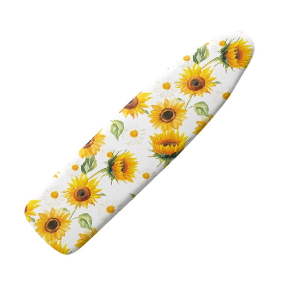 Ironing Board Cover with Watercolor Sunflower, Replacement Cover for 15x54 Inch Standard Boards, Laundry Accessory for Home Use