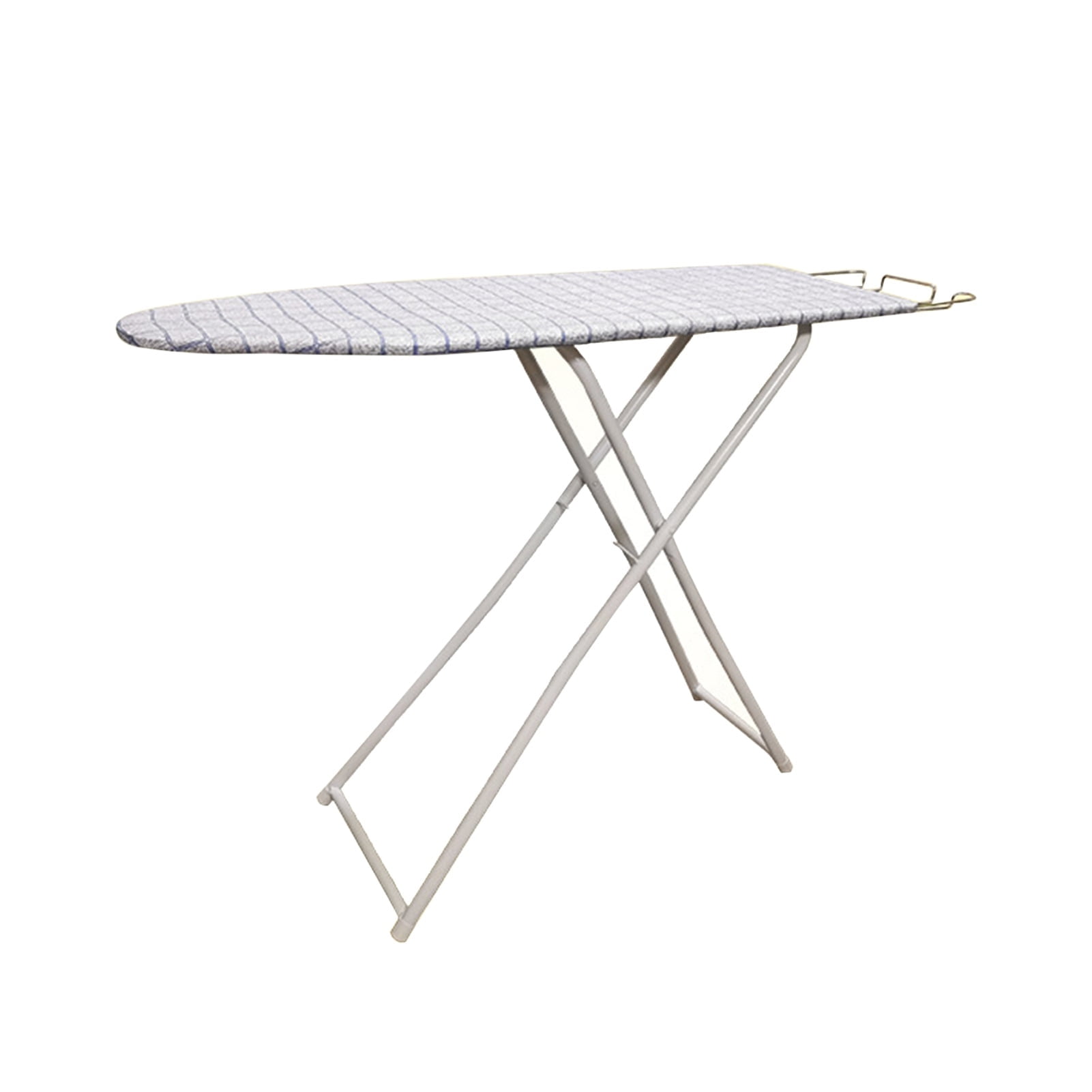 Seipola Ironing Board, Full-Size Foldable Ironing Board, Foldable Household Ironing Board, Extended Ironing Board Outside with Heat-Resistant Cover (42 inch, Blue Plaid Pattern)