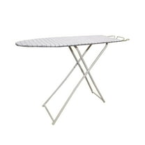 Seipola Ironing Board, Full-Size Foldable Ironing Board, Foldable Household Ironing Board, Extended Ironing Board Outside with Heat-Resistant Cover (42 inch, Blue Plaid Pattern)