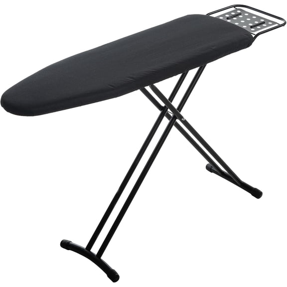 Ironing Board Full Size,Heavy Duty Compact Ironing Board with Iron Rest, Heat Resistant Cover with Ultra Thick Padding, Height Adjustable Sturdy Iron Stand