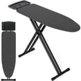 thumbnail image 1 of Ironing Board Full Size  Iron And Set Height Adjustable Foldable Boards Standard Table Stand With Anti-skid Rest 13" X 43" Black, 1 of 9