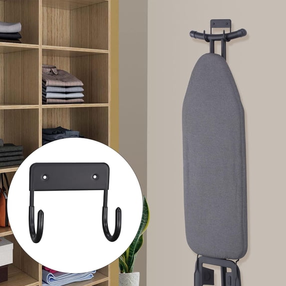 Ironing Board Hanger Organizer Hooks Ironing Board Holder Ironing Hanger Small Ironing Board Hook wall black