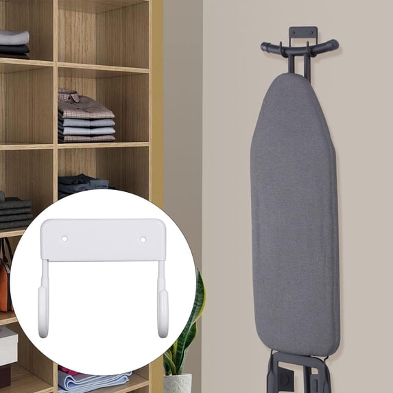 Ironing Board Hanger Organizer Hooks Ironing Board Holder Ironing Hanger Small Ironing Board Hook wall white