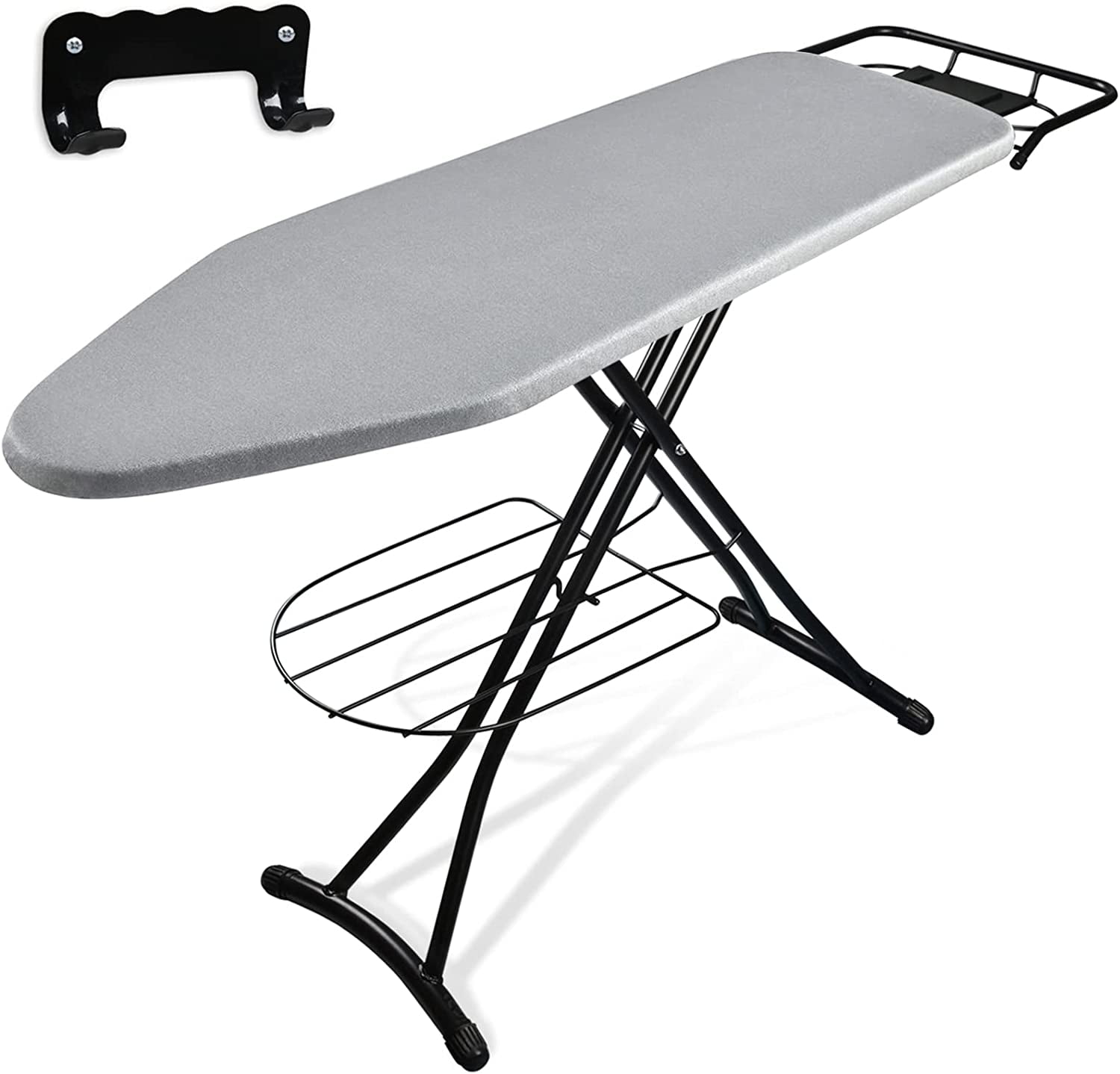 Ironing Board, Iron Board with Cover, Wall Mount Storage, Storage Tray