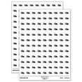thumbnail image 1 of Ironing Icon 200+ Round Stickers - White - Matte Finish - 0.50" Size, 1 of 3