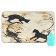thumbnail image 1 of Ironing Mat Portable Ironing Blanket for Table Top Travel Ironing Pad for Washer Dryer 27.6" x 47.2" Black Cat in Ink, 1 of 6