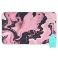 thumbnail image 1 of Ironing Mat Portable Ironing Blanket for Table Top Travel Ironing Pad for Washer Dryer 27.6" x 47.2" Marble Pattern Pink and Black, 1 of 6