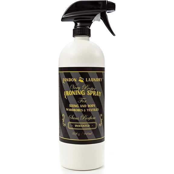 Ironing & Sizing Spray 32 Oz. - Spray Starch Alternative - Less Stiff than Starch - Unscented