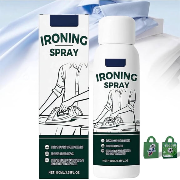 Ironing Starch Spray 5.5oz - Heavy Hold for Cotton Linen Polyester, Static Guard, Wrinkle Remover for Laundry