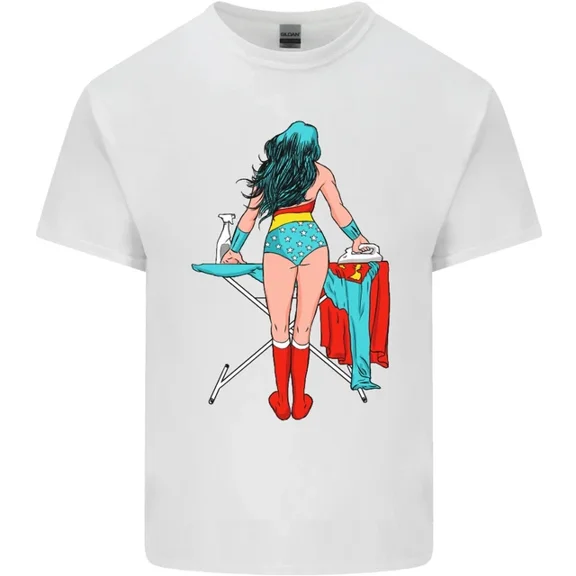 Ironing Superhero Funny T-Shirt