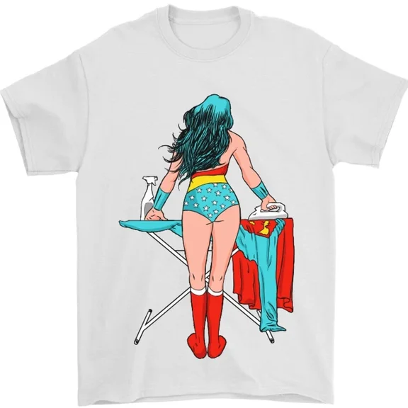Ironing Superhero Funny T-Shirt