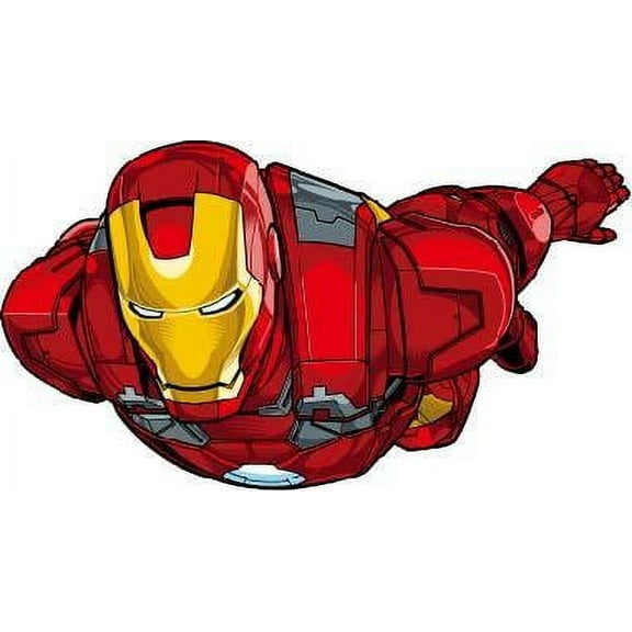 Ironman Armored Adventures Cartoon Character Wall Art Sticker Vinyl Decals Girls Boys Children Baby Bedroom House School Wall Decor Removable Sticker Peel and Stick Size (20x10 inch)