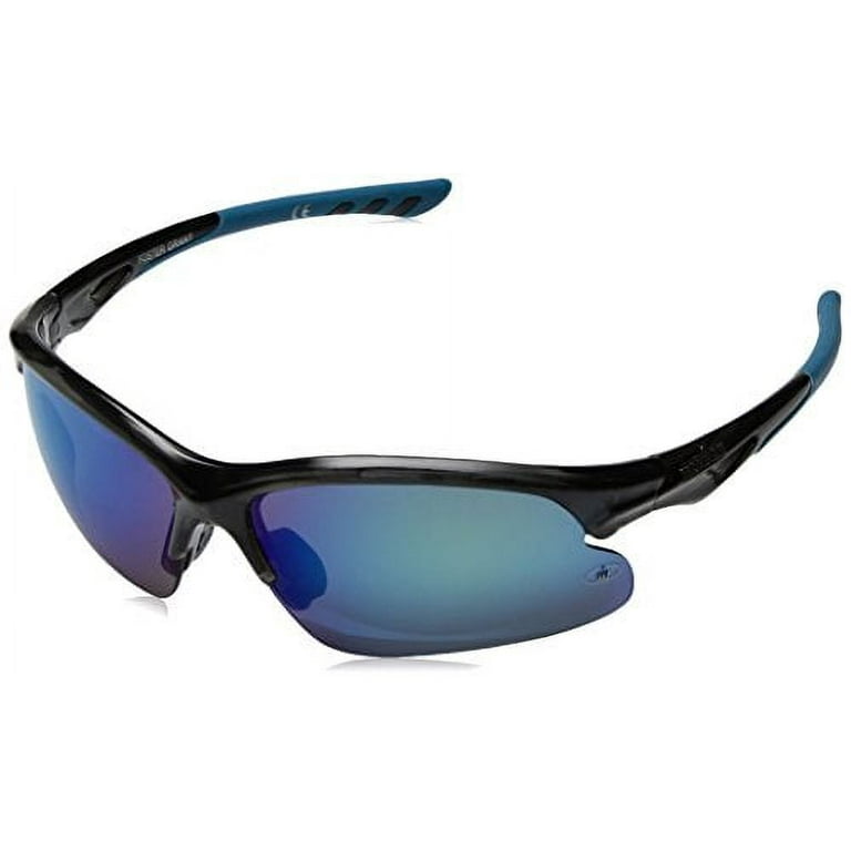 Ironman Men's Ambition Wrap Sunglasses, Black, 60 mm