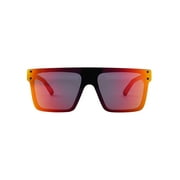 Ironman Mens Shield Sport Sunglasses Black Orange
