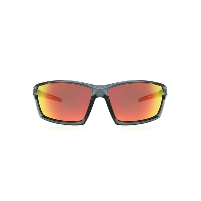 Ironman Men's Wrap Sport Sunglasses Gray