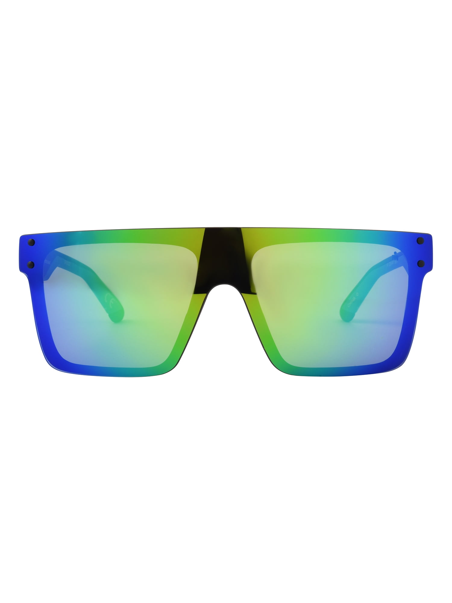 Ironman Mens Shield Adult Sunglasses Black Blue