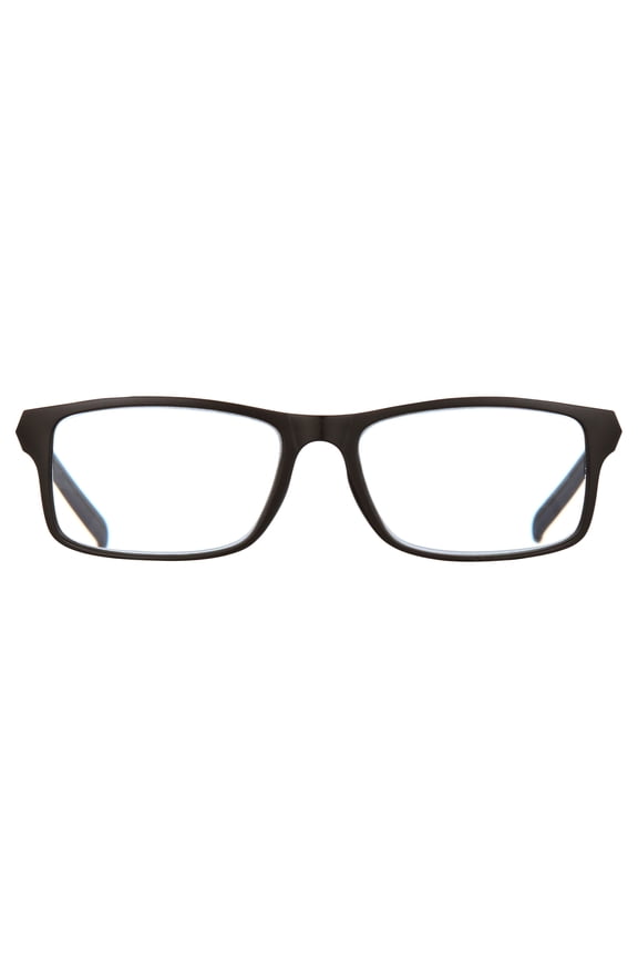 Rectangle Black Reading Glasses 2.00