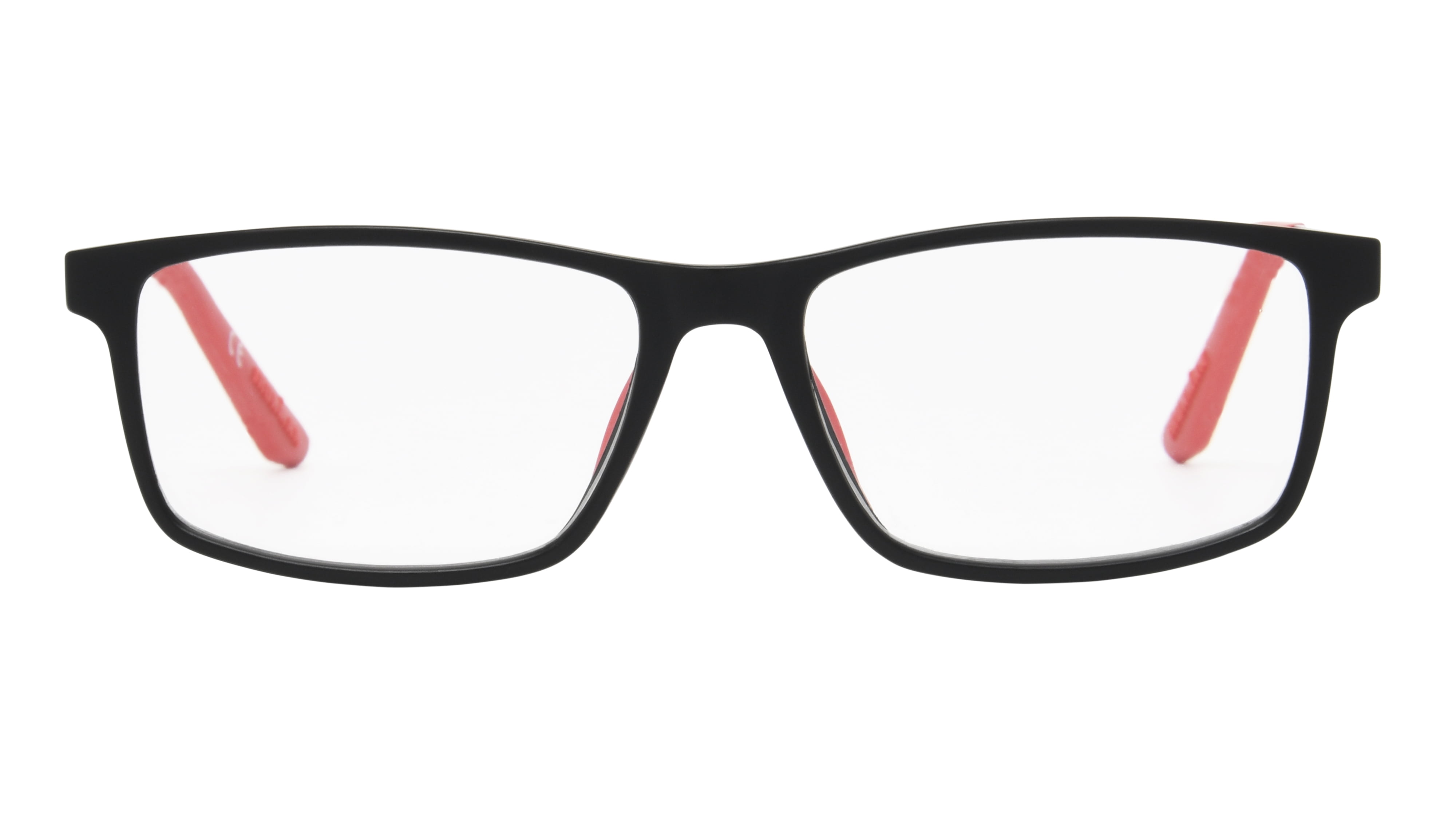 Ironman Rectangle Black/Red Reader Eyeglass 1.75