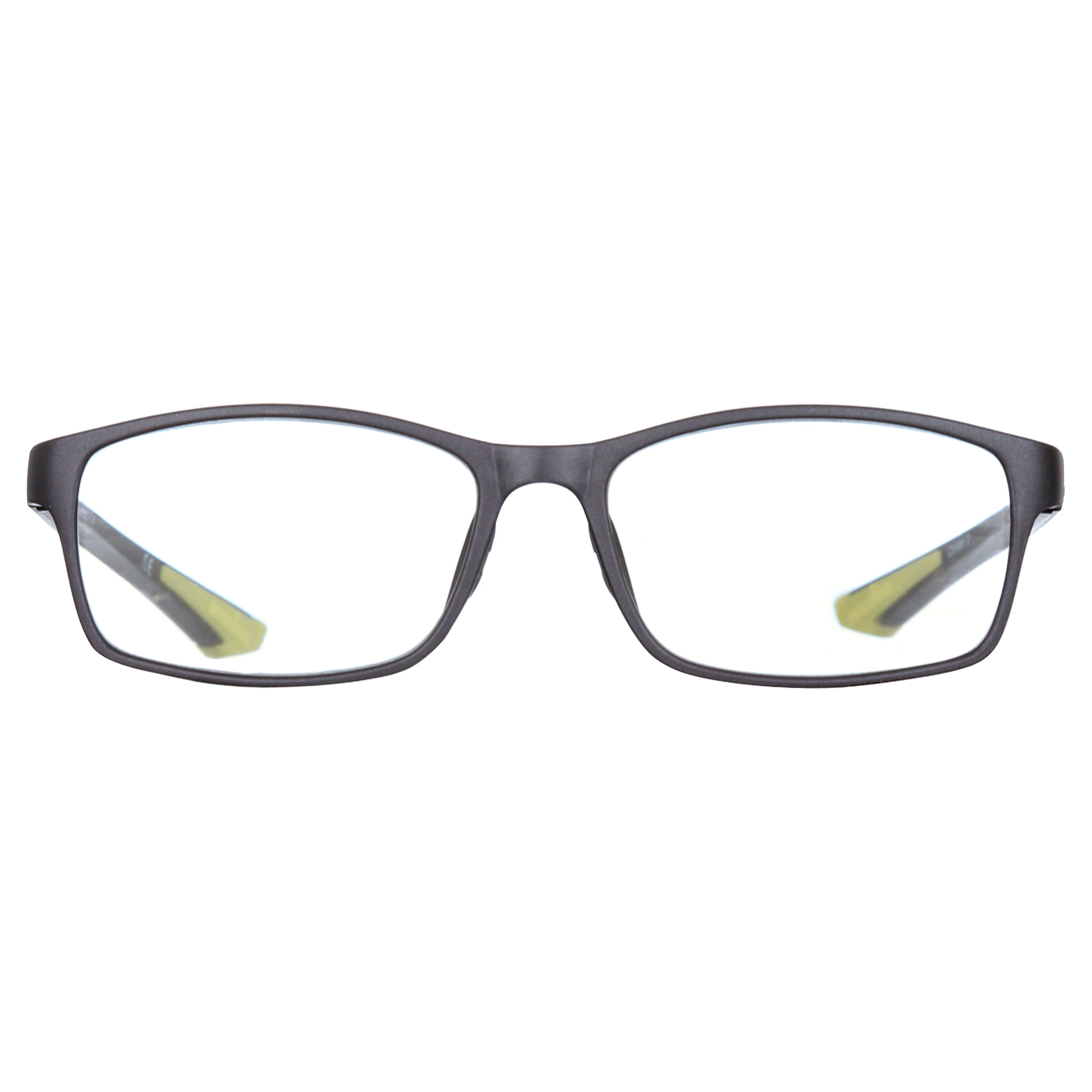 Oarton Rectangular Reader Ironman Rectangle Grey Reader Eyeglass 2.00 - Walmart.com