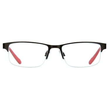 Ironman Rectangle Gunmetal Reader Eyeglass 1.25