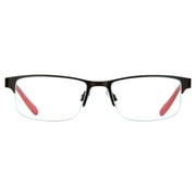 Ironman Rectangle Gunmetal Reading Glasses 1.25