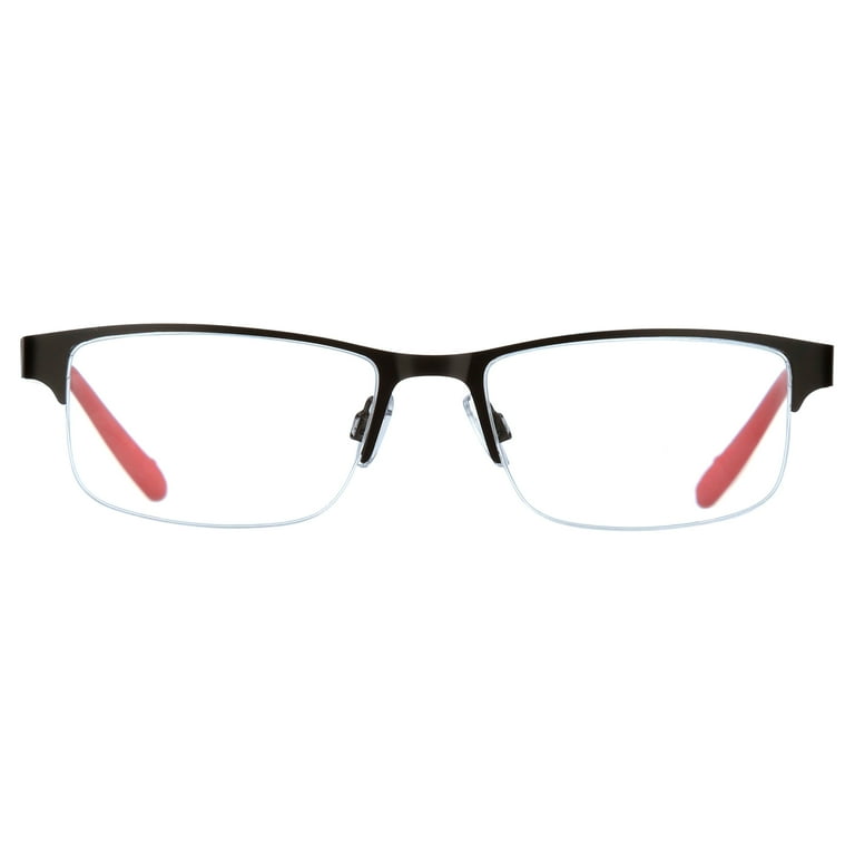 Ironman Rectangle Gunmetal Reading Glasses 1.50 - Walmart.com