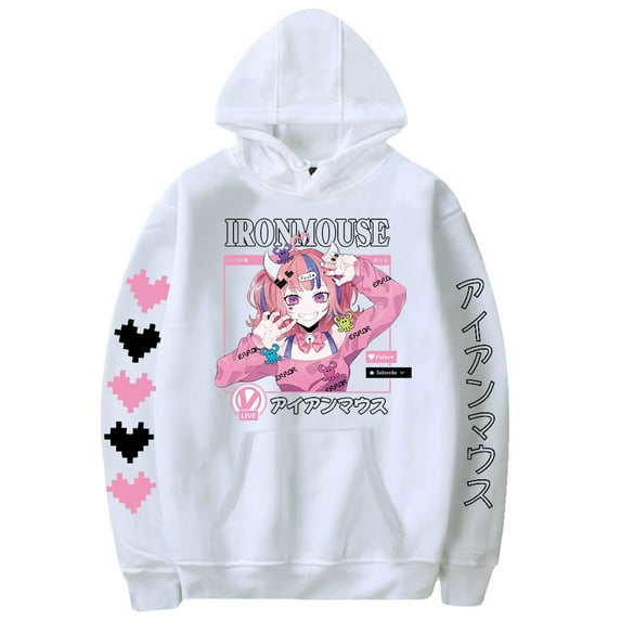 Ironmouse Cute Hoodie Sweatshirt Fashion Man Women Printing Streetwear Harajuku Casual