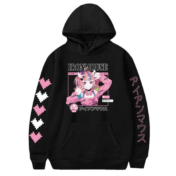 Ironmouse Cute Hoodie Sweatshirt Fashion Man Women Printing Streetwear Harajuku Casual