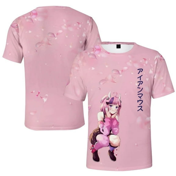 Ironmouse Merch T-shirt Classic 3D Print Short Sleeves Men And Women Summer Harajuku Wear