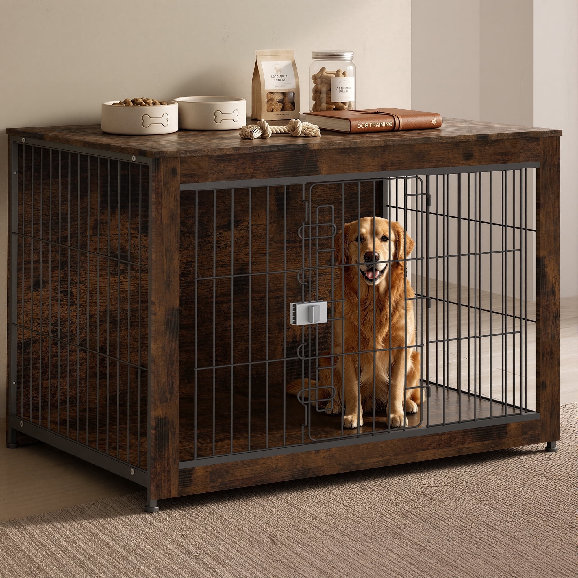 42 Inch Ovation Double Door Dog Training Crate With Flexible