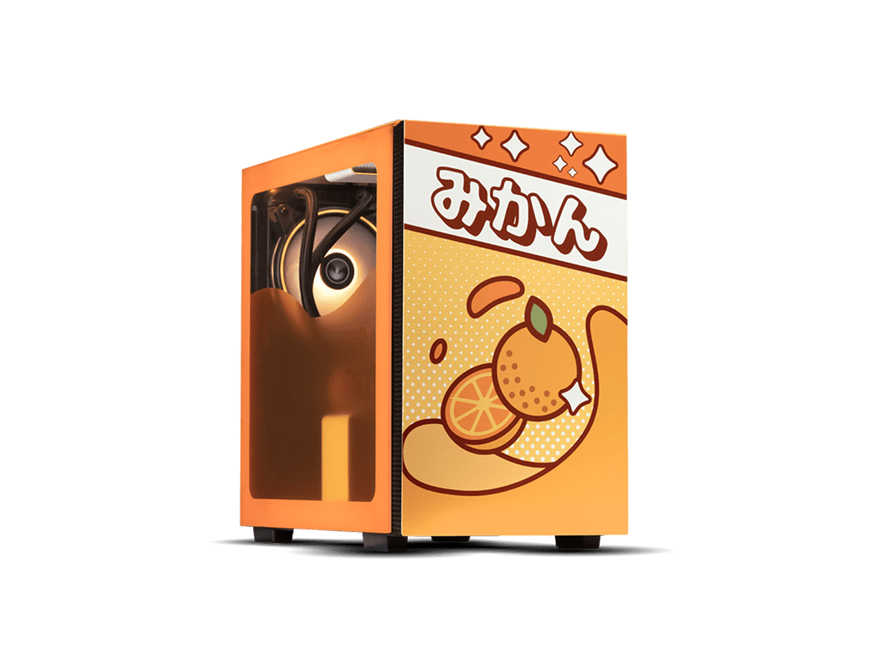 Ironside Juicebox ITX Orange Gaming PC, Intel i5 13th Gen, 16GB DDR4