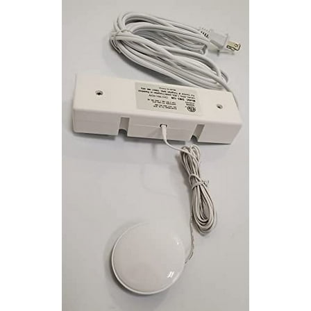 Ironsmith Lighting Products 3 Level Touch Dimmer with 3 Plug in Receptacles for 50W to 200W Max, 120V Input, Touch Dimmer Switch for Light Fixture, Dimming Lamp Support, Touchpad Included - White