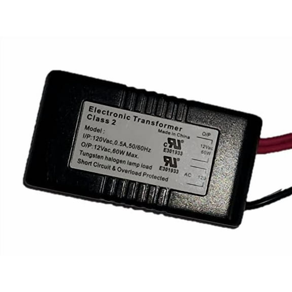 Ironsmith Lighting Products 60 Watt Dimmable Halogen Lamp Transformer - Halogen, Xenon, Krypton Type Light Bulbs Support, LED Light Not Compatible - Short Circuit Protected with Auto Restart