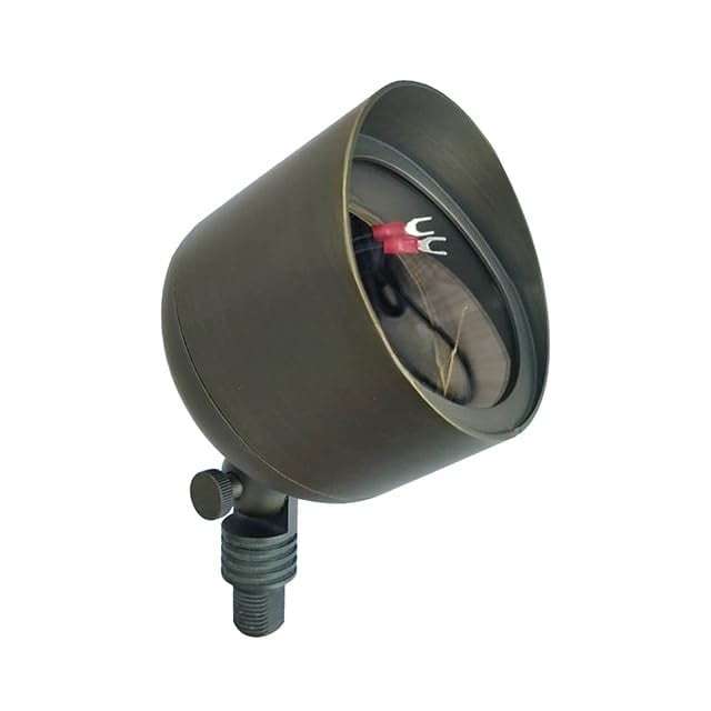 Ironsmith Lighting Products Adjustable Spot Light with Bronze Finish Lighting Fixture, Solid Brass Construction, Bi-Pin G53 Socket PAR36 and Spike Mount, Compatible with Halogen and LED Bulb