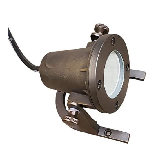 Ironsmith Lighting Products Cast Brass Pond Light Fixture with 25' Ft of Wire, Adjustable, Modern Style, Submergible IP68 Rated Swimming Pool Light Wire Included